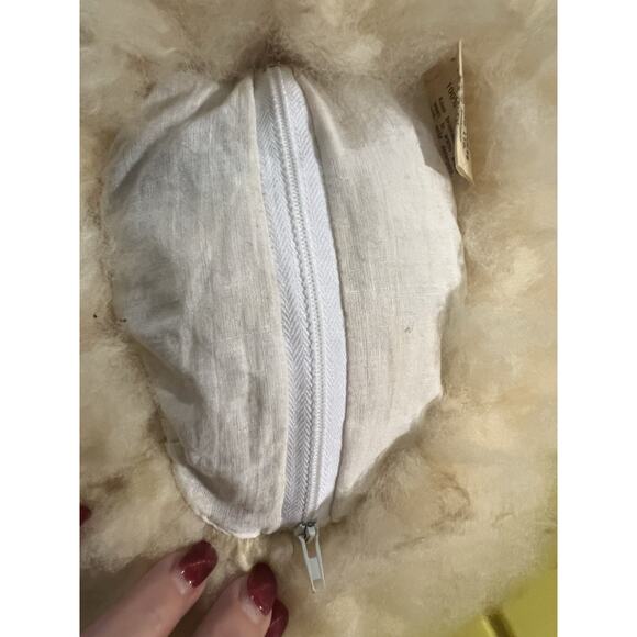 Sheepskin Dog plush Bag Handcrafted In New Zealand Sheep Wool Shearling 15x9” - Picture 9 of 13